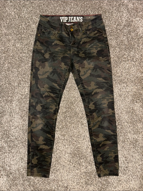 VIP Denim - VIP Jeans Camo Waistband with White Logo and Red Stitching